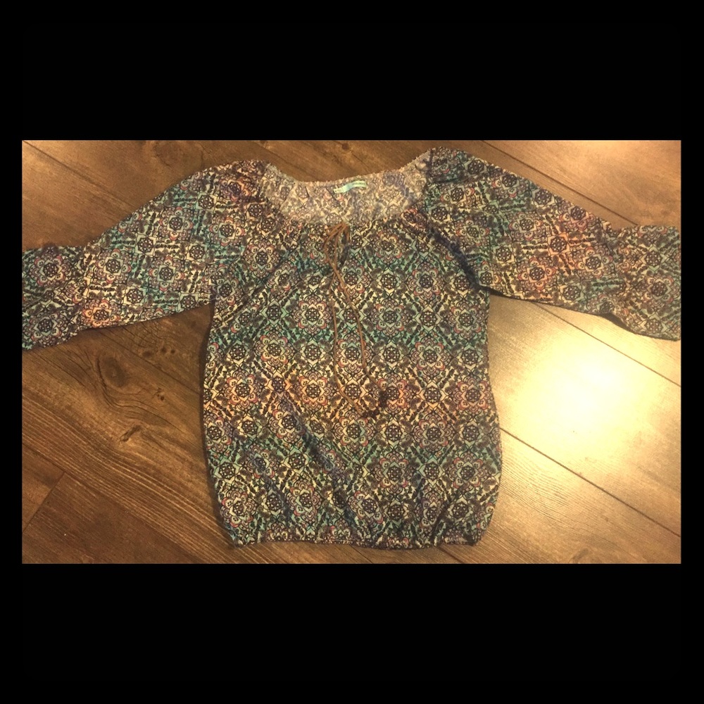 Boho tie top